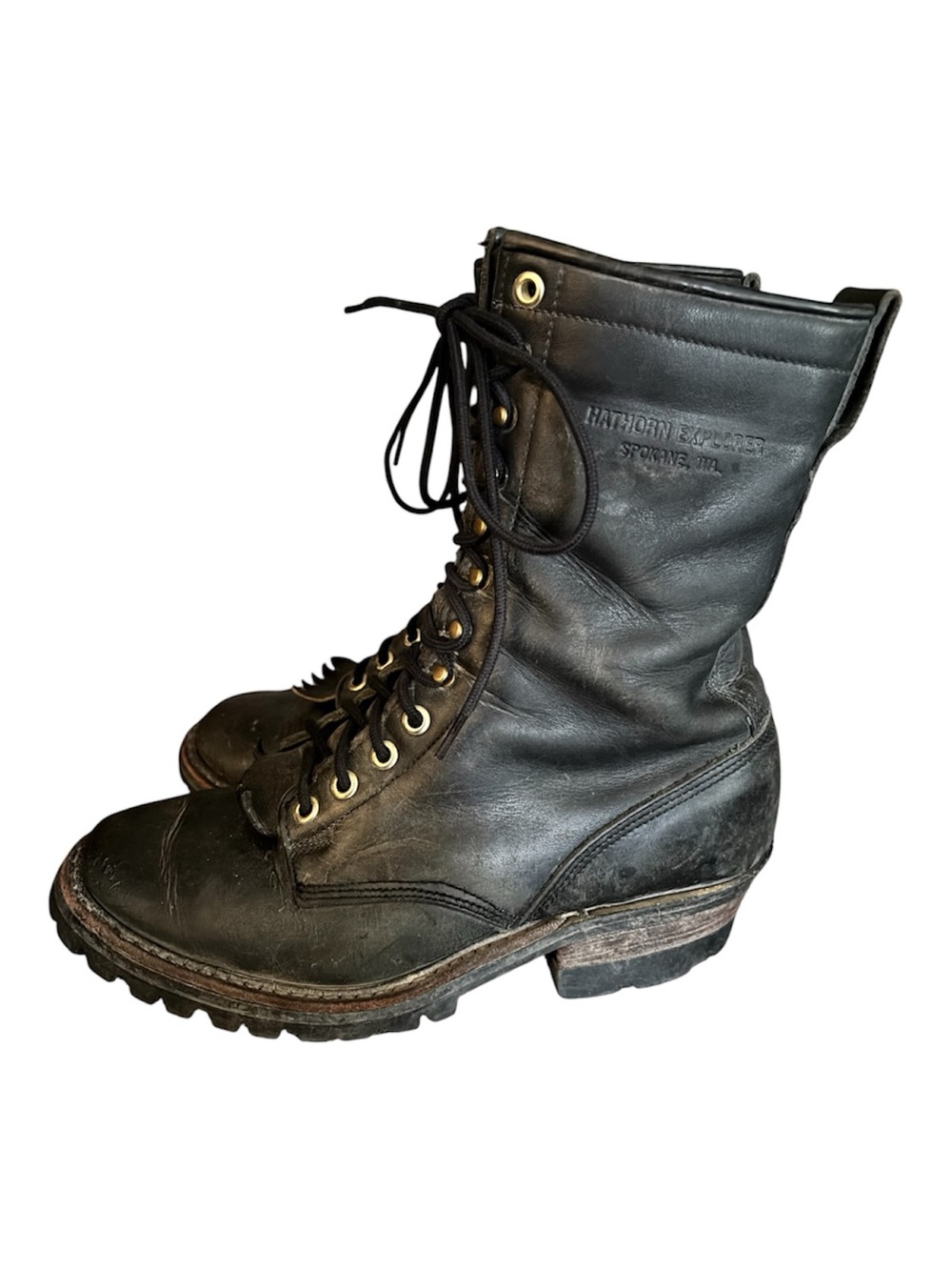 White’s Hathorn Explorer Wildland Boots Leather Black Outdoor Fire Men’s 9.5
